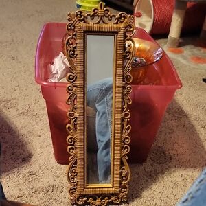 Vintage Ornate Gold Wall Mirror - Decorative Home Wall Decor